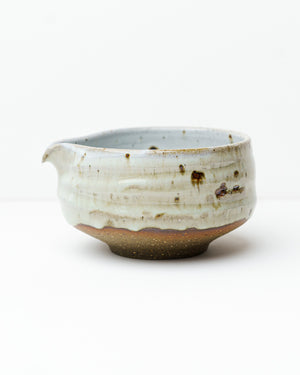 Rustic Matcha Bowl With Pouring Spout - B2