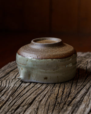 Rustic Matcha Bowl With Pouring Spout - B4