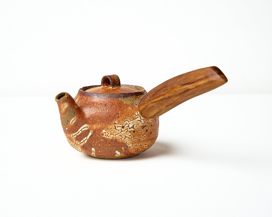 Side-handle Teapot - Shino - Small